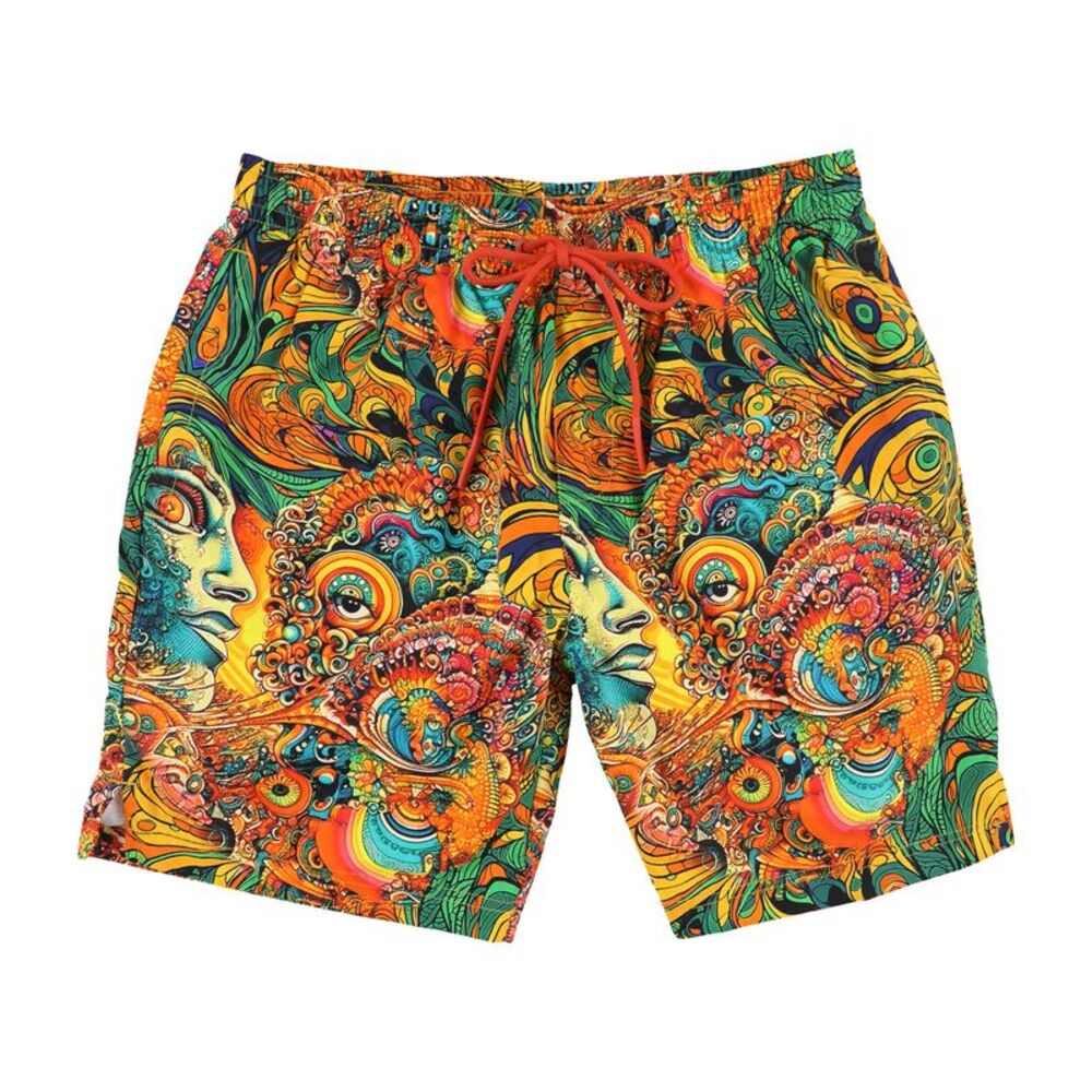 AGtawh Mens Printed Swim Bottom Trunks, NWT